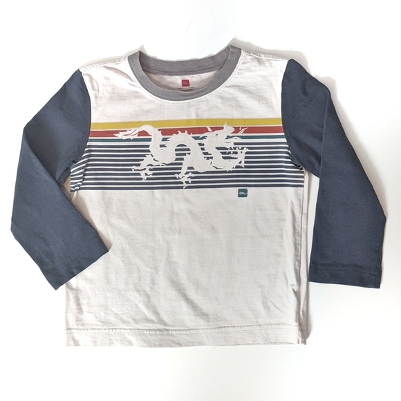 Tea Collection Dragon Long Sleeve Graphic Tee 5 - Picture 2 of 3